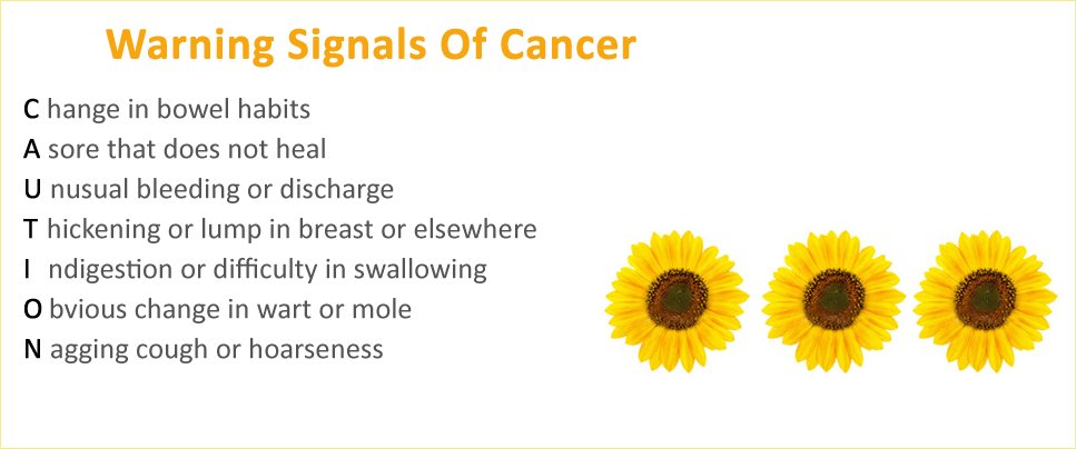 indiacancer01's tweet photo. Beware of these Warning Signs of Cancer https://t.co/2QONlrCqi4