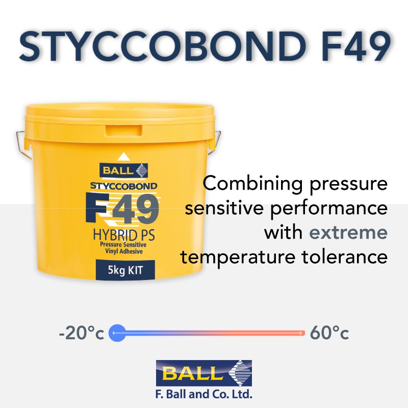 FBallUK's tweet image. #Didyouknow Styccobond F49 is the only pressure sensitive vinyl adhesive that performs in extreme temperatures! #TeamFBall