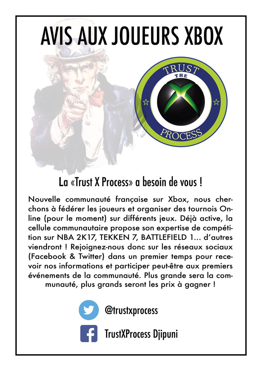 trustxprocess's tweet image. La TrustXProcess a besoin de vous ! n'hésitez pas à partager joueurs #xbox et amateurs de #tournoi 🔥👊🏻🔥