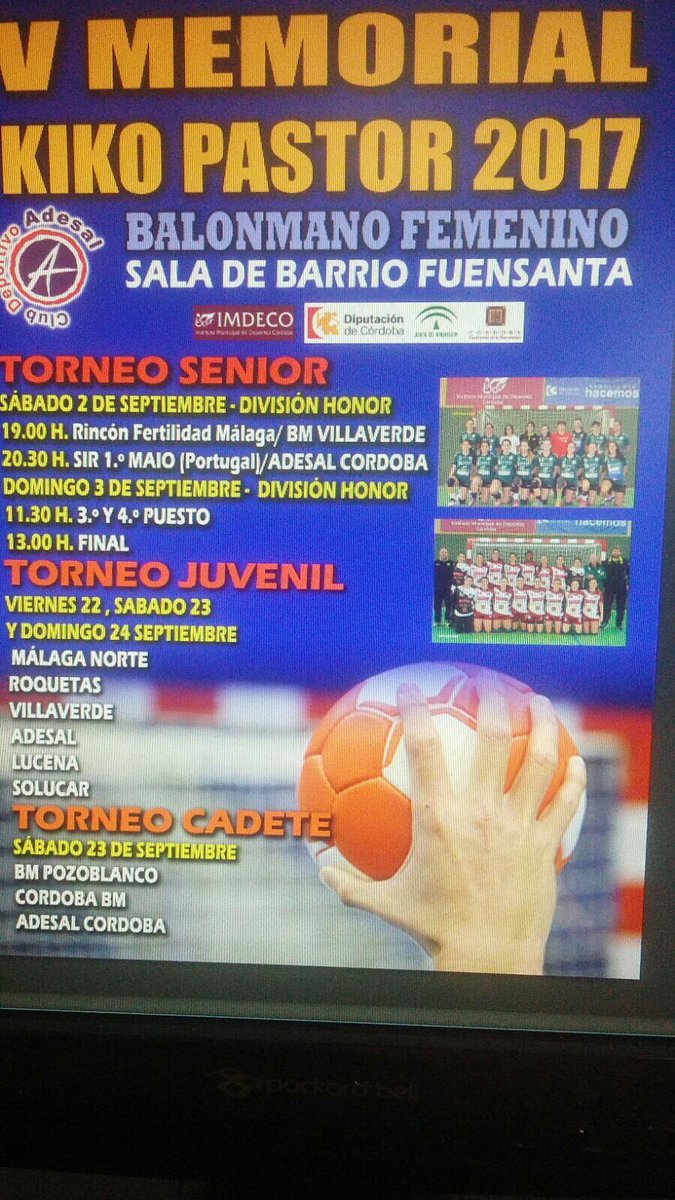 BalonmanoAdesal's tweet photo. Memorial Kiko Pastor 2017
🔜🔜🔜🔜🔜 https://t.co/9yn9dJIJhp