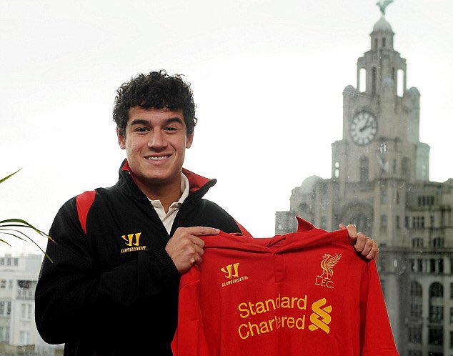 SlowSportsNews's tweet photo. BREAKING: Liverpool announce the signing of Philippe Coutinho from Inter Milan on a five-year deal. https://t.co/o693jVFPrb