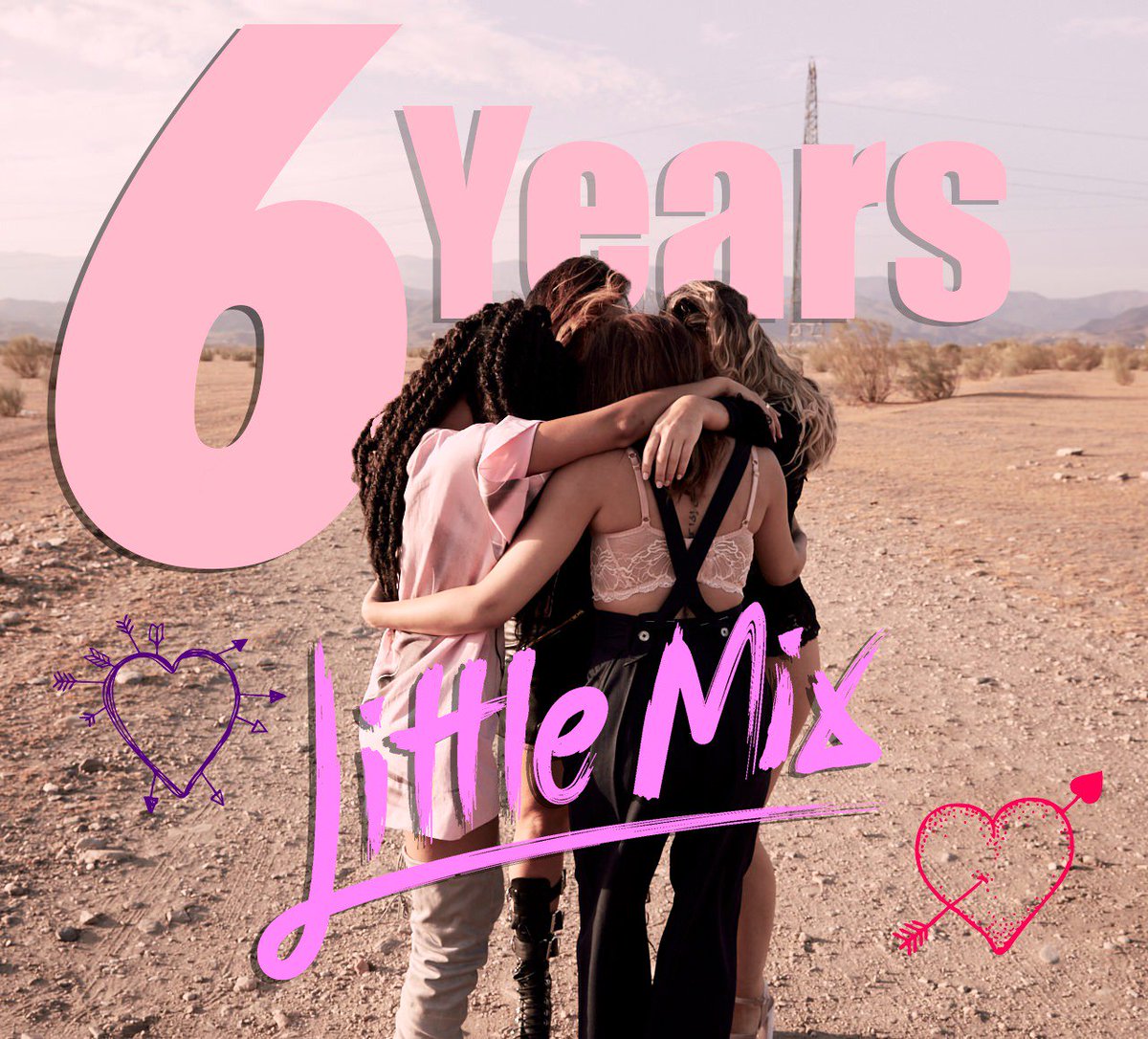 LittleMix's tweet image. #SixYearsOfLittleMix! 😭💕 All because of YOU! ✨ We love you guys to the moon and back! xx the girls xx