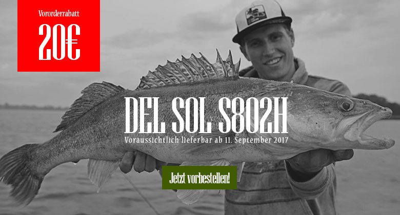 NipponTackle's tweet photo. Tock 'N Roll! 20 EUR Vororderrabatt auf die neue DEL SOL S802H https://t.co/Gon8Kms7iR #Tailwalk #Zanderangeln https://t.co/2ze8fKXEUi