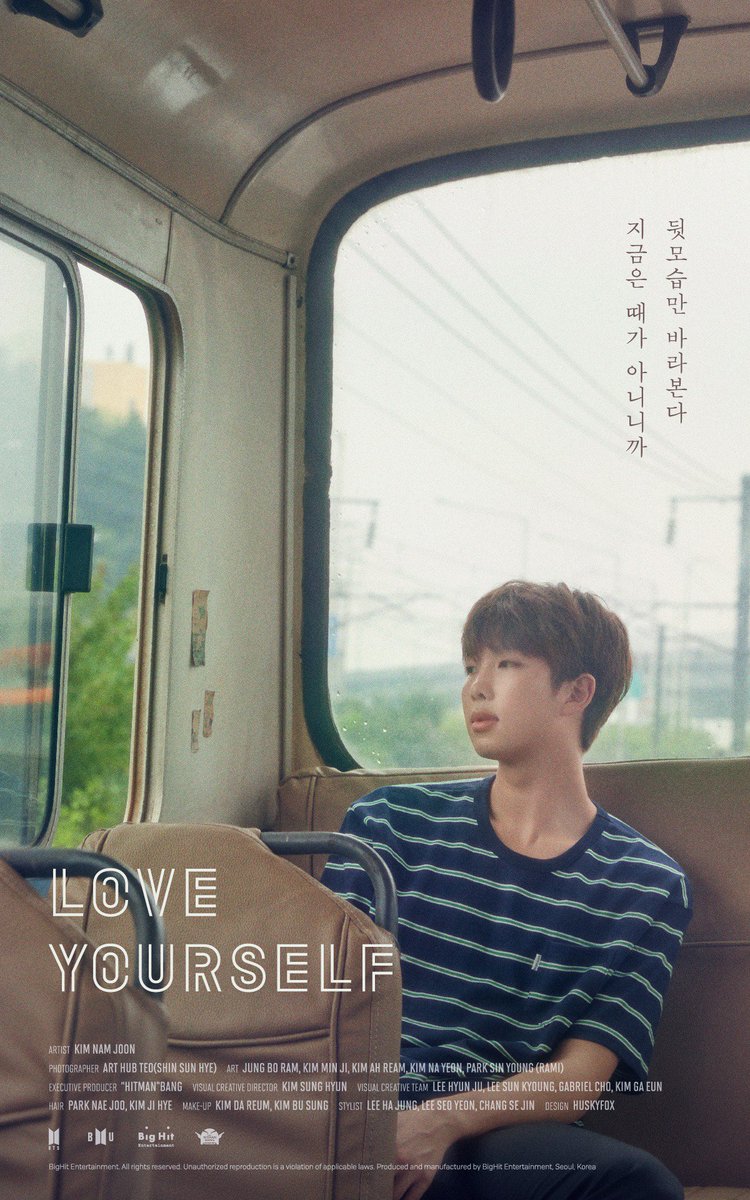 Bighit Entertainment Bts 방탄소년단 Love Yourself Poster Rapmonster