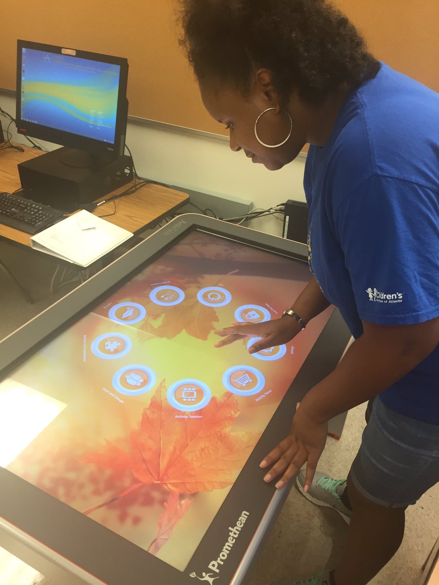Promethean's tweet photo. Teachers at @FickettES learning how to use #Promethean #ActivTable courtesy of @apsitwilson https://t.co/QAuBxejVou