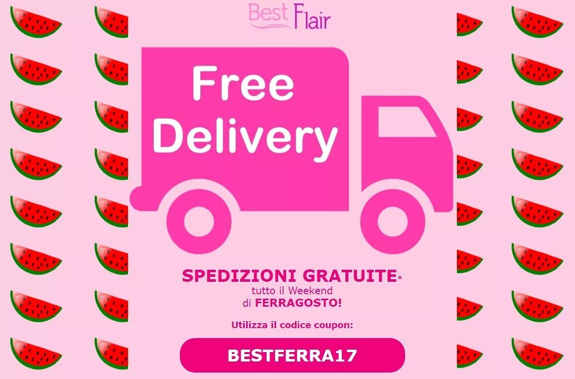 Best_Flair's tweet photo. Spedizioni gratuite per tutti gli ordini superiori ai €50 #estate #freeshipping #ferragosto #summer https://t.co/aFET9k9nMu
fino al 15/08/17 https://t.co/EjTm8aoRhq