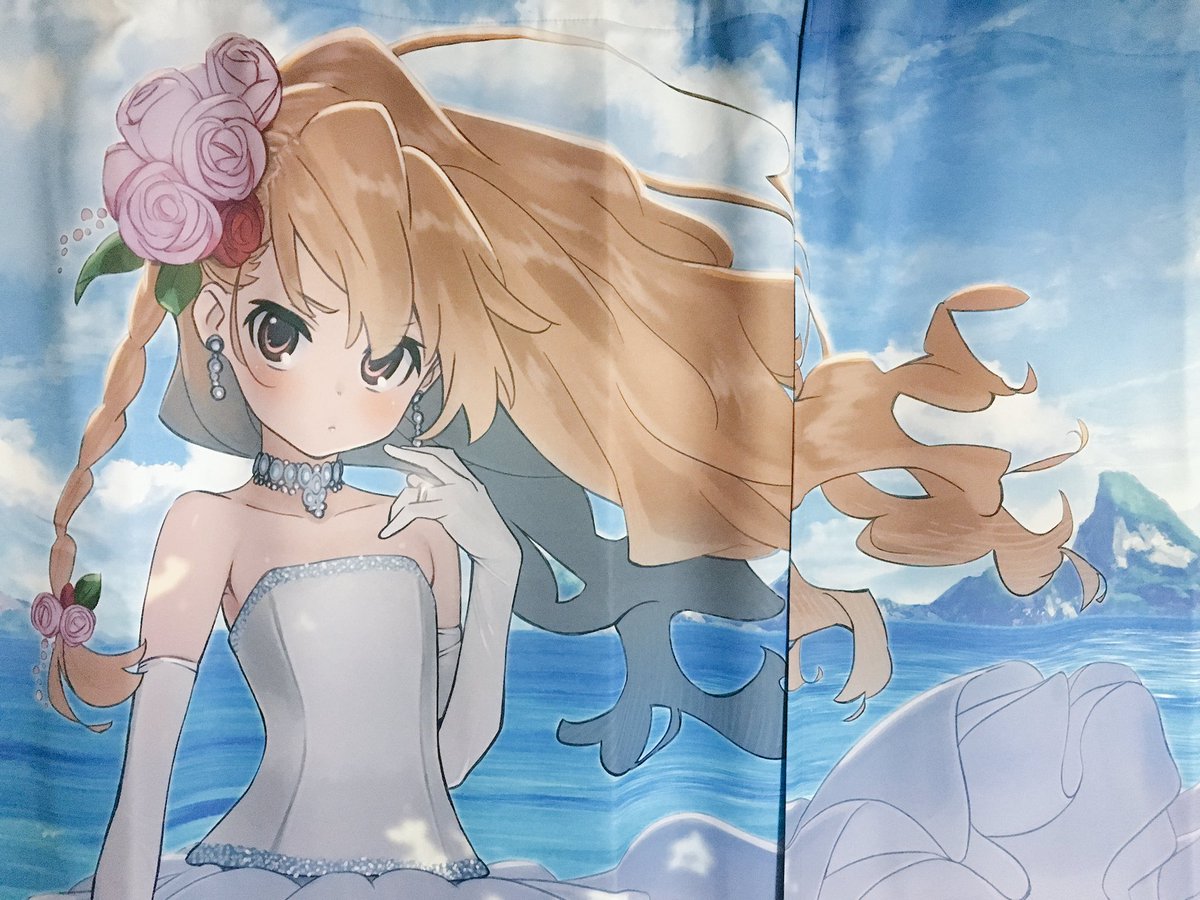 橘 Auf Twitter 大河可愛いすぎるやろ ウェディングドレスを着て海で待ってるとか 片方の髪が結ってあるとか 普段荒っぽいからそういうところが映える映える 最高 C92 とらドラ カーテン魂