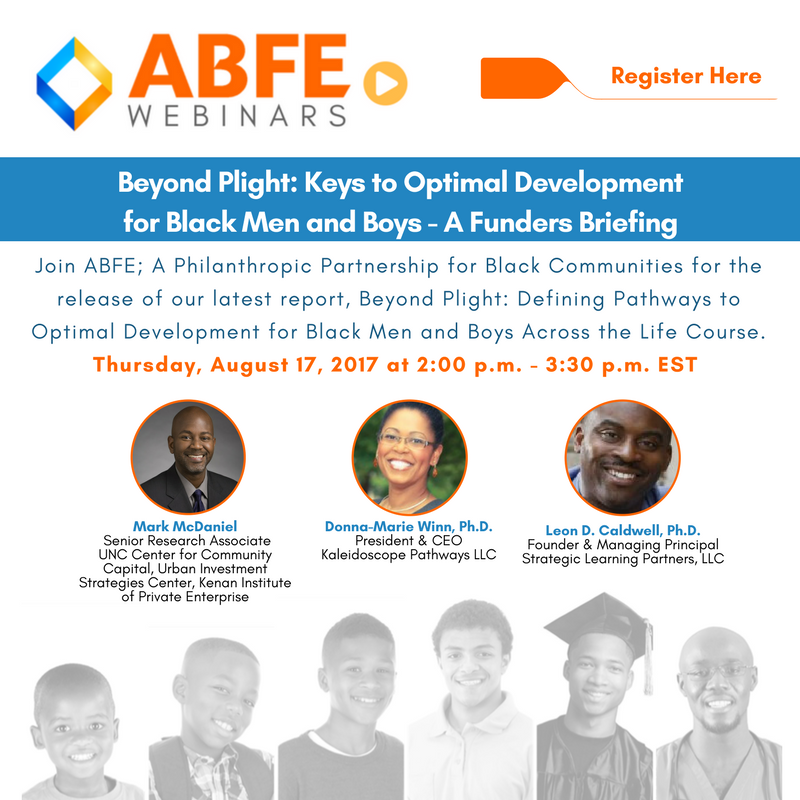 ABFE's tweet photo. Join #ABFE for Beyond Plight: Defining Pathways to Optimal Development for Black Men and Boys Across the Life Course https://t.co/LBNpolTwJb https://t.co/4mjDuQ3CCv