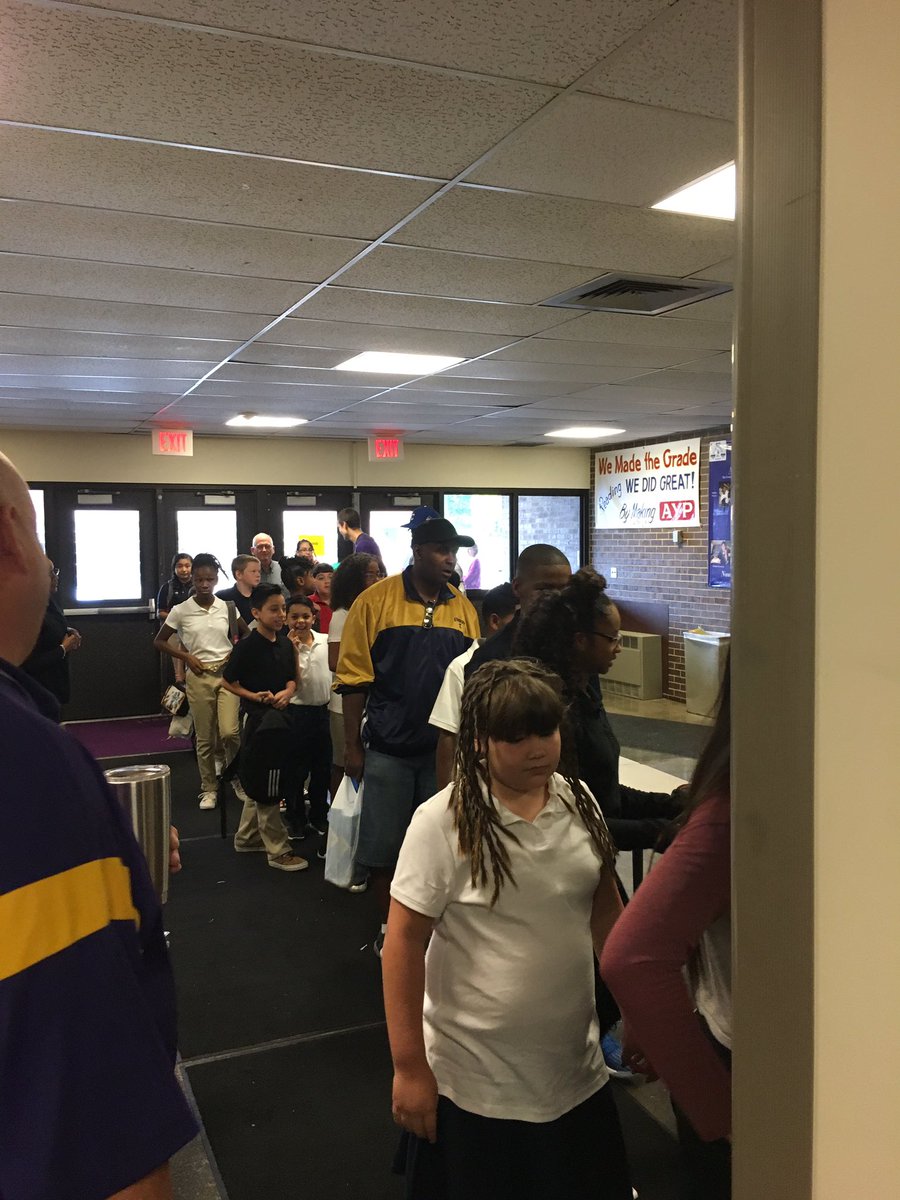 1st Day for 6th Graders at EMS!