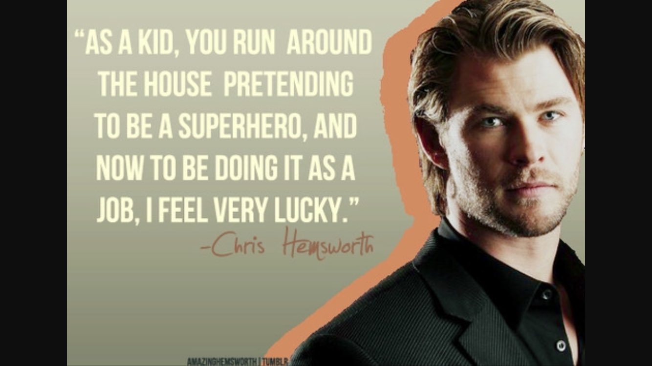 Happy Birthday to Chris Hemsworth! Thanks for all the great emotions!  