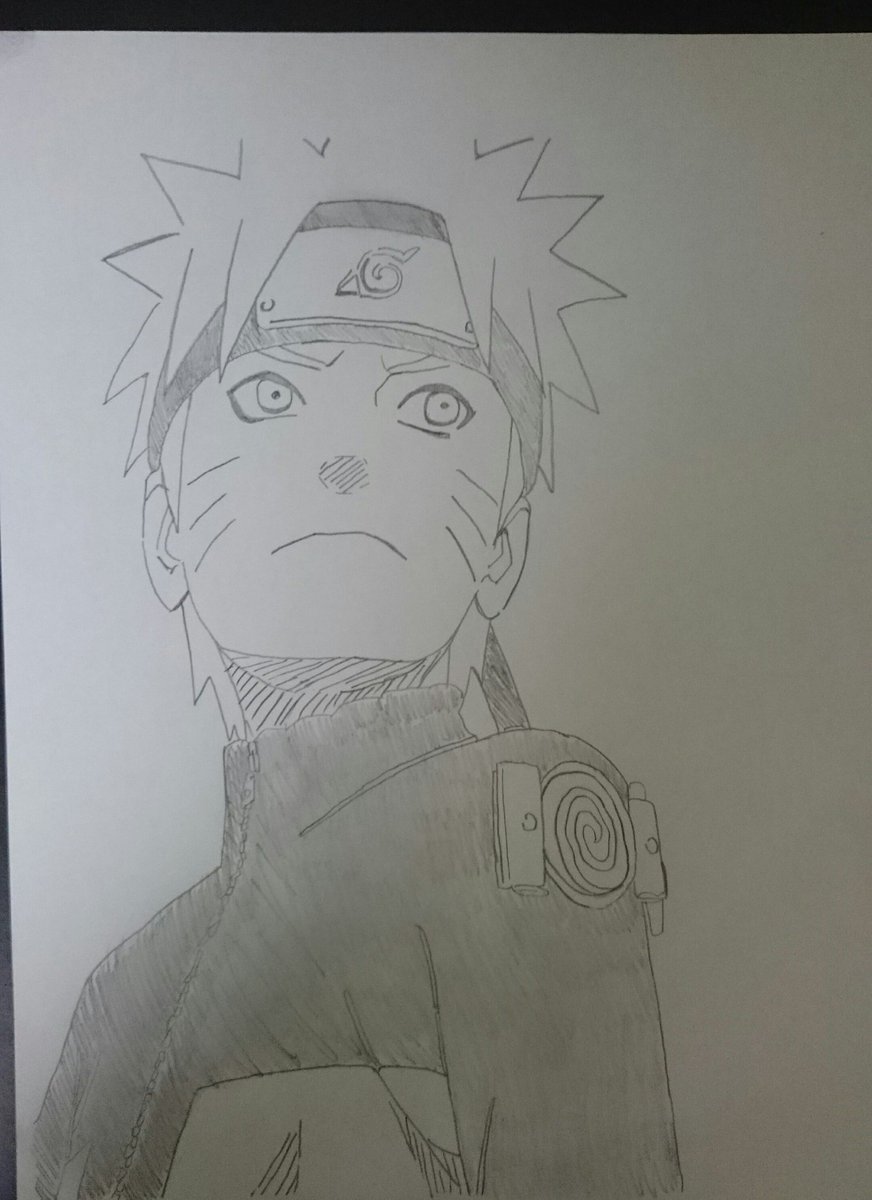いきりチキン Pa Twitter Naruto疾風伝のナルトを描いてみた 色塗り雑です Naruto疾風伝 ナルト 模写