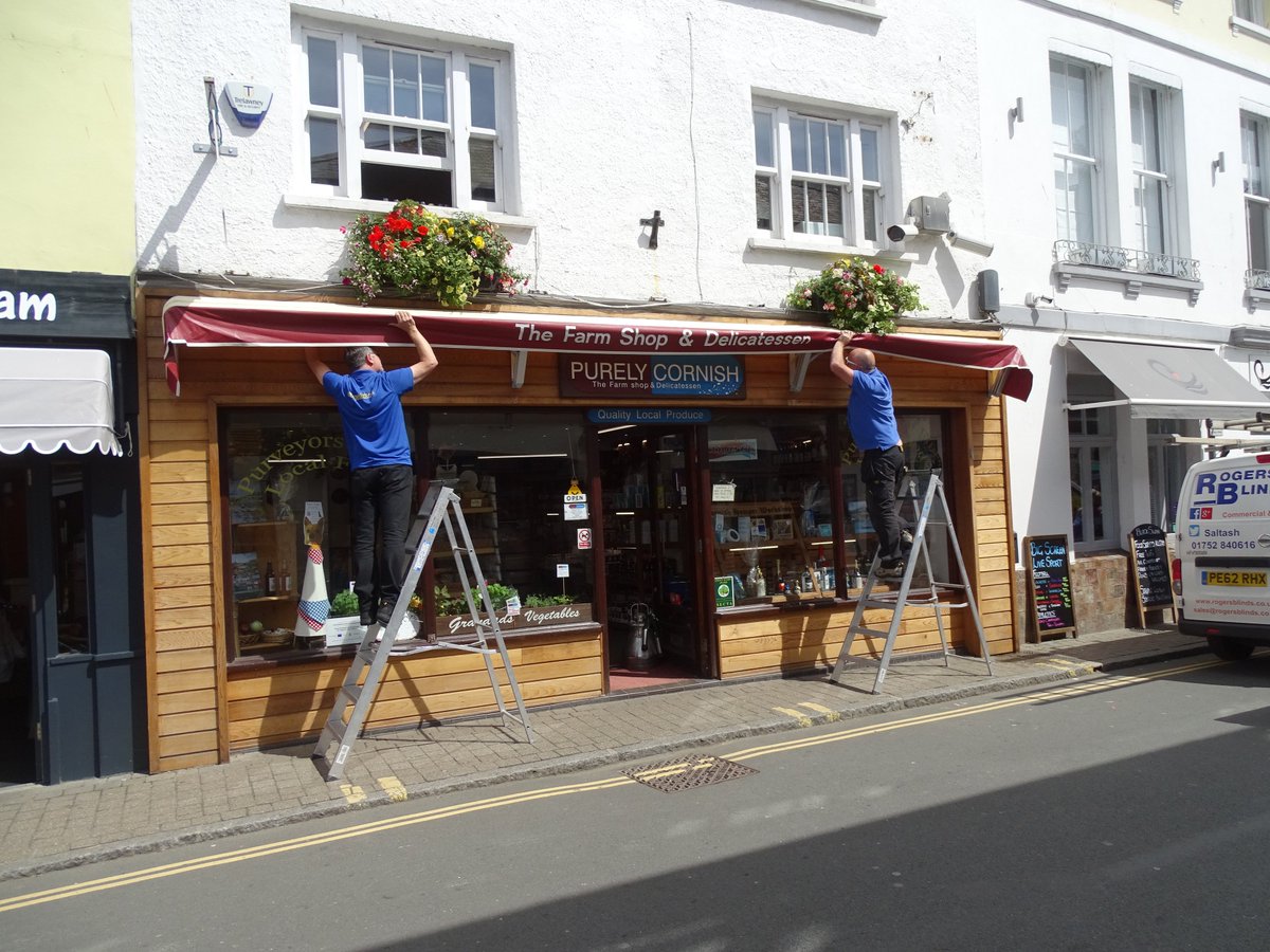 <a href="/purelycornish/">Purely_Cornish</a> Cornish has a new stylish shop blind from Rogers Blinds. <a href="/RogersBlinds/">Rogers Blinds</a>