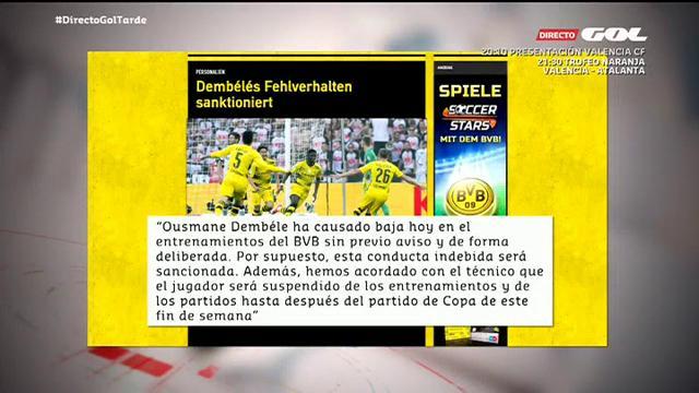 bar_tv's tweet photo. .@Dembouz ha sido sancionado por parte del @BVB por faltar a entrenamientos #DirectoGolTarde https://t.co/lYVHlzWwBA