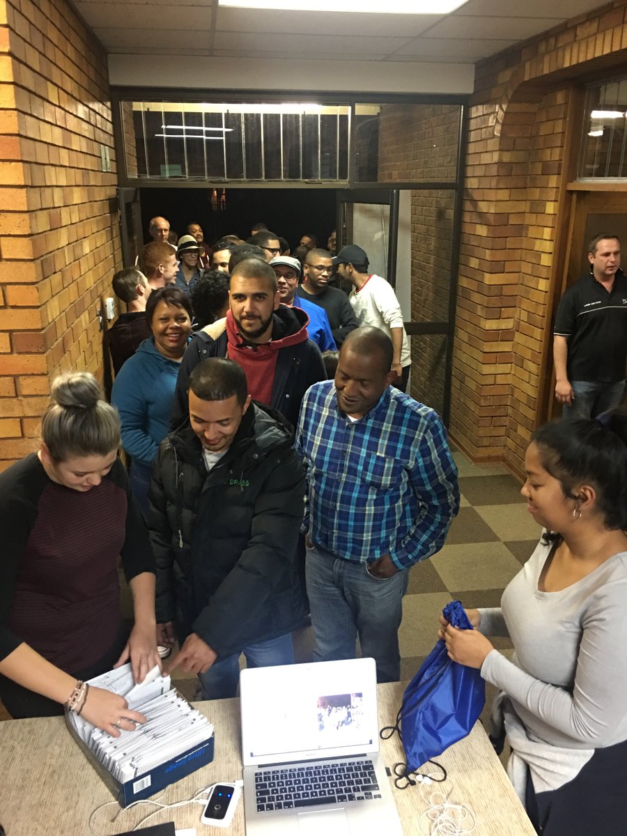 ypc18218's tweet photo. Our guests from Cape Town registering and receiving their goodie bags and welcome letters @NACSA_North #ypc18218 #dotyp2017 https://t.co/N4B7qOOv9i