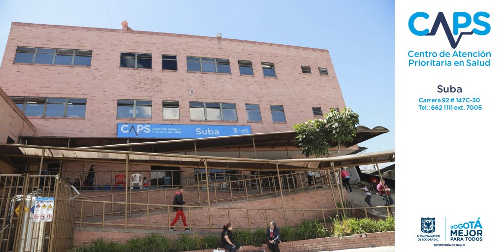 SectorSalud's tweet photo. Acude al CAPS Suba en la Cra 92 #147C-30 en la Localidad de Suba #CAPSParaTodos https://t.co/Sb9FKKl0bu