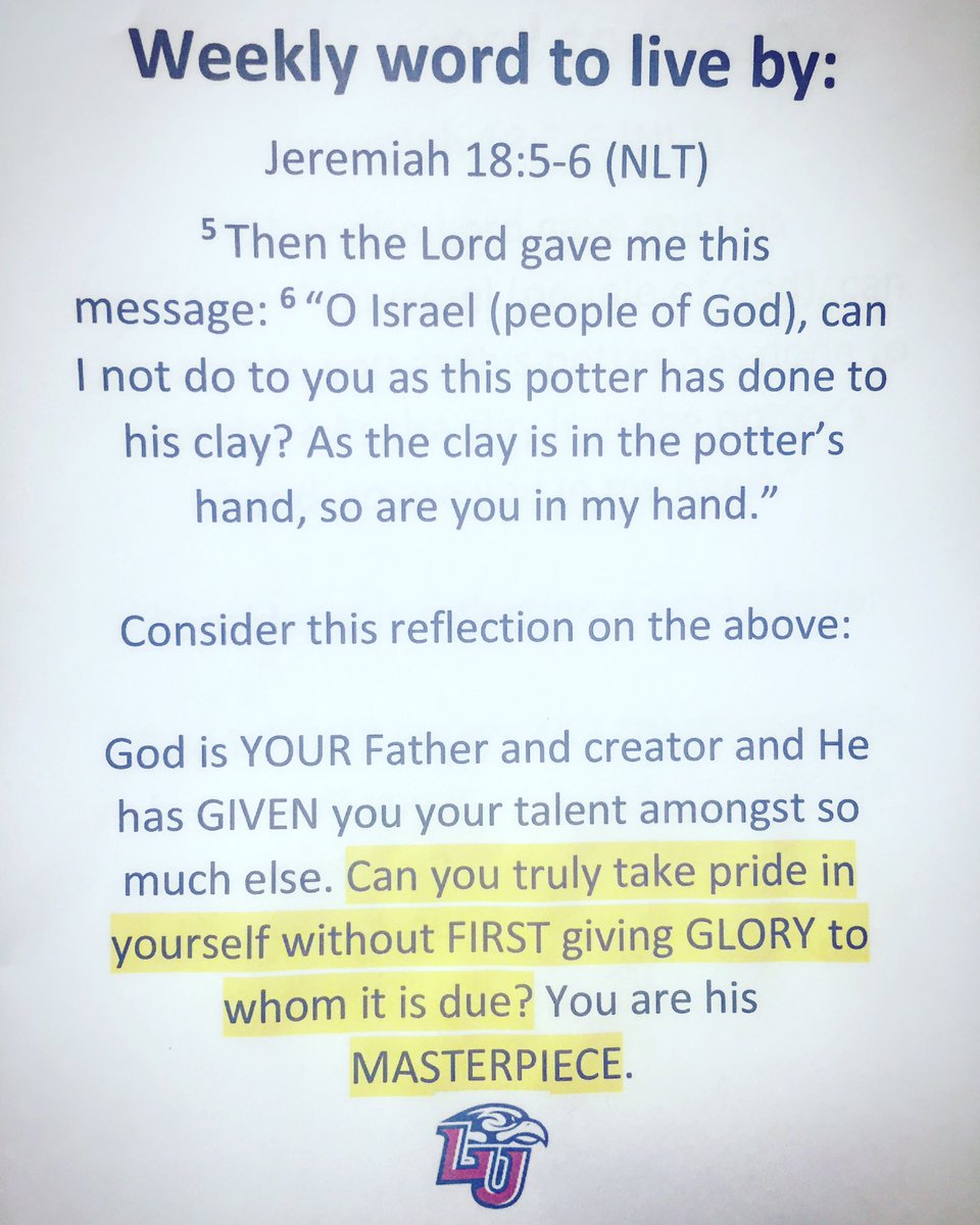 wefuelFLAMES's tweet photo. All glory to God. You are his MASTERPIECE. 🙌🏽 https://t.co/ZrVFualdd9