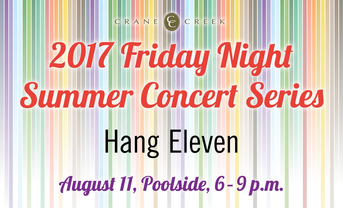 Poolside tonight: St. Louis Spare Ribs, 5-9 p.m., and your favorite high-energy pop and dance music from Hang Eleven starting at 6 p.m.