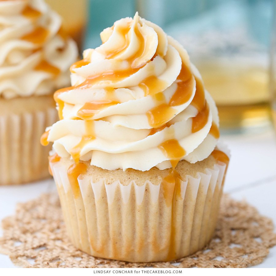 These Caramel Bourbon Cupcakes are oh so good! bit.ly/2rdIBdp