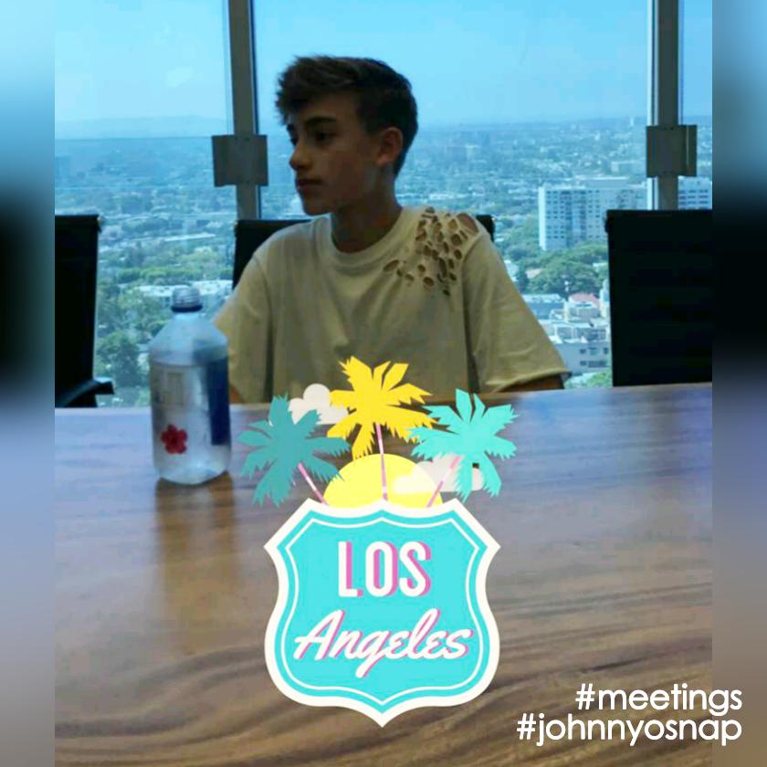 JohnnyOPH's tweet photo. .@JohnnyOrlando while on a meeting yesterday. What do you think is the meeting all about? 😹😏 #TGIJODay #HardworkingJOHNNY https://t.co/Qw74f0PZpP