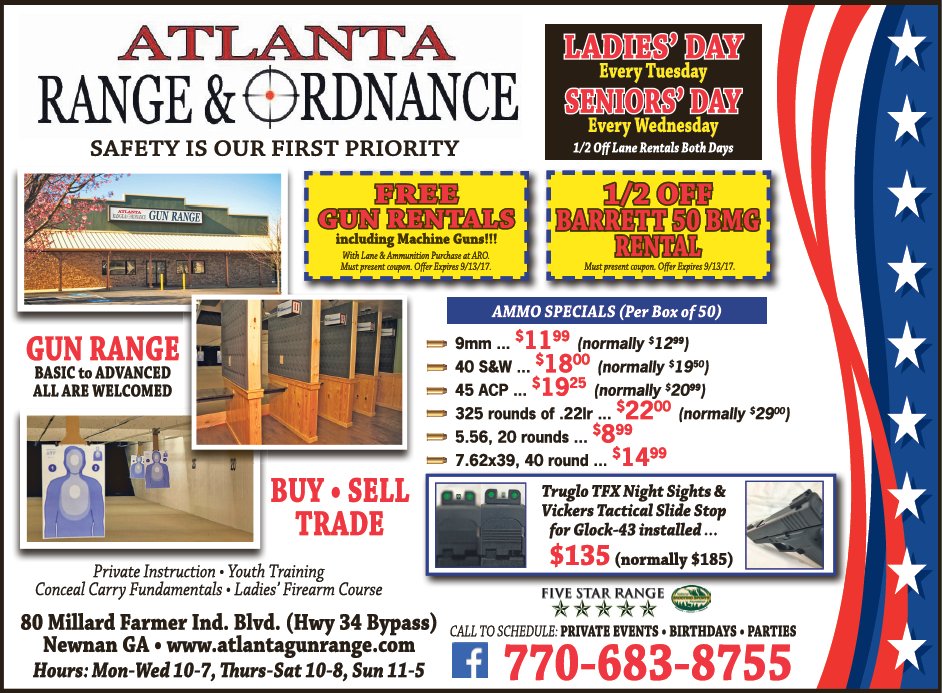 wintersmediapub's tweet photo. Check out the Atlanta Range Ordnance video with their August Specials. #Newnan https://t.co/tkdvaMNjHW https://t.co/n61yhV6P5n