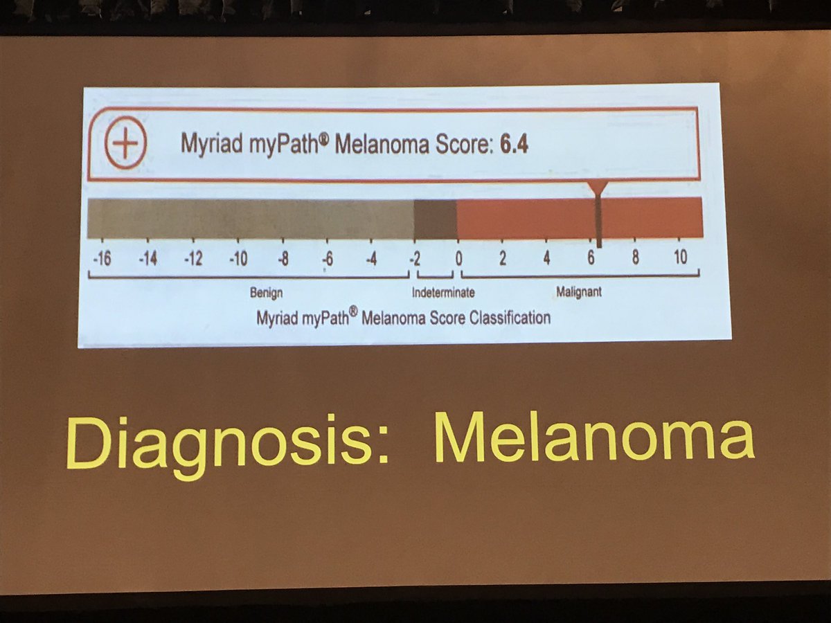 Great case of nevoid melanoma from Dr Whitney High @PrDermSymposium #PracticalSymposium17 #dermpath #pathology #dermatology