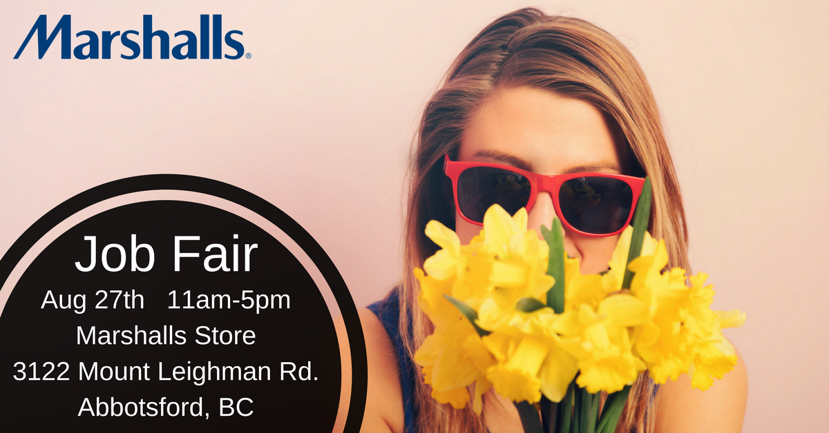 Forget your #FOMO come meet our Team in #Abbotsford for your next exciting opportunity. Don't forget your resume! #Marshalls #BCjobs #jobsbc