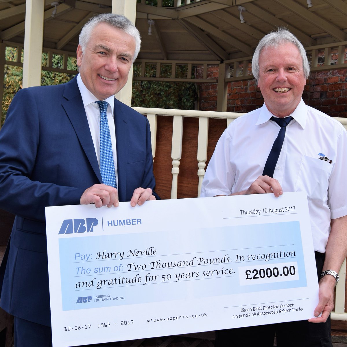 ABP News Release: ABP #Humber employee clocks up half a century milestone in #Goole 🥇@hulldailymail <a href="/GooleTimesNews/">Goole Times</a> ow.ly/A5I930ekZXI