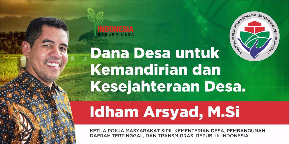 Ketua @PokjaDesa: <a href="/IdhamArsyad_GT/">Idham Arsyad</a> 
"Mari kita Jadikan Dana Desa untuk kemandirian dan kesejahteraan Desa" #DanaDesa