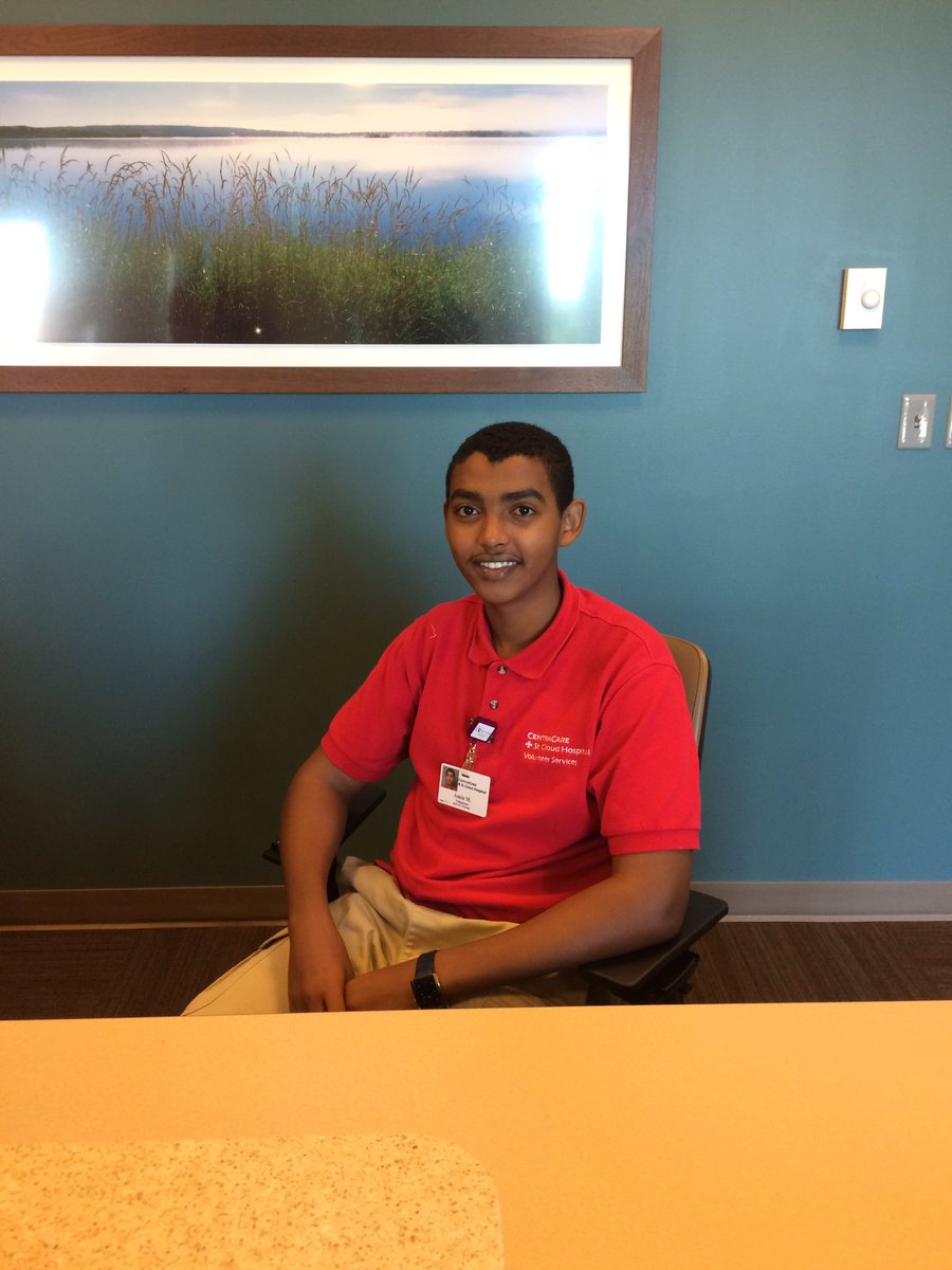 StCldAreaChamb's tweet photo. Whitney visited Amin, one of the interns of the Student Internship Program, at the St. Cloud Hospital today. #UniteForSuccess #Internship https://t.co/bhDQMmL2Qf