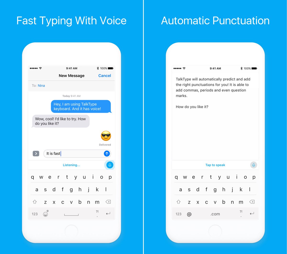 BaiduResearch's tweet photo. Excited to announce TalkType iOS, Baidu’s AI powered voice keyboard, is now available to download in App Store. https://t.co/QBQ5872sRu https://t.co/kKNHhXSpU5