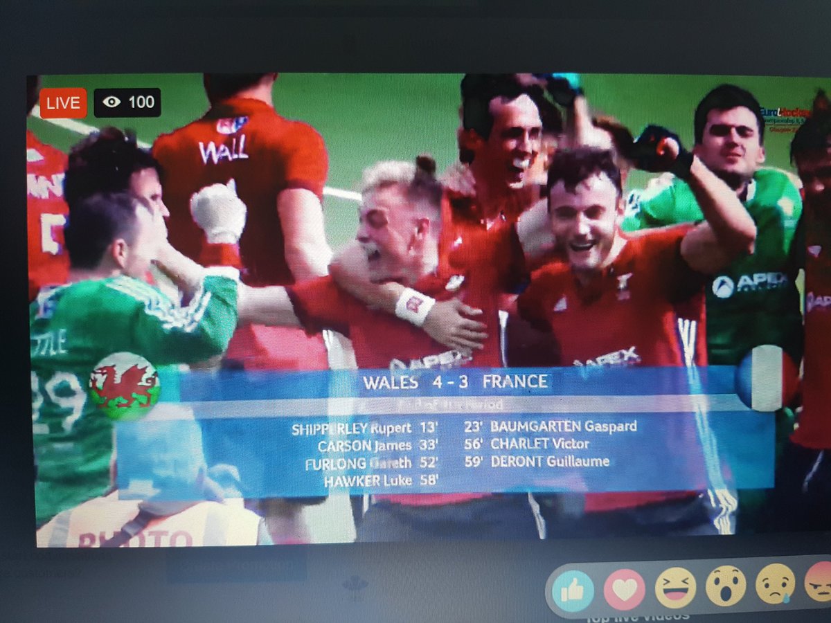 And <a href="/HociCymruMen/">Hockey Wales Men</a> win!!! Yeeesssss COME ON WALES Final result 4-3