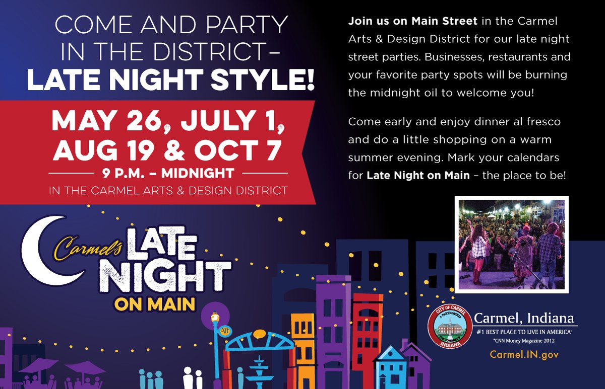 carmelartdesign's tweet photo. The band for our August 19th Late Night on Main is Toy Factory! 
🎵🎶🎵🎶🎵🎶🎵🎶🎵🎵🎶🎵🎶🎵🎶🎵🎶🎵 https://t.co/vZm4INee18