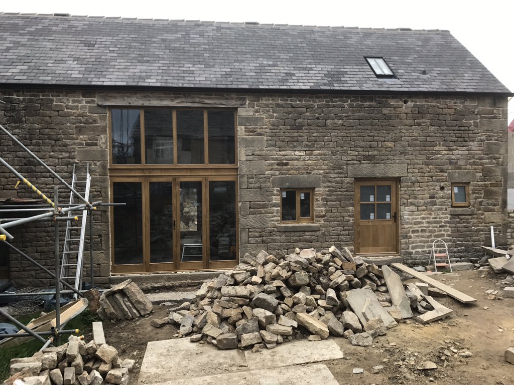 CrookesJoinery's tweet photo. Windows and doors goin in at #dungworth @Accoya @TeknosIndustry https://t.co/M5yArYGAcE