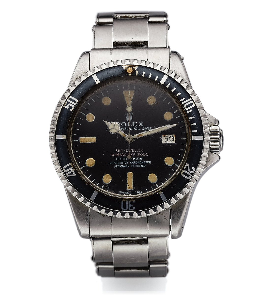 #PHILIPPECOUSTEAU'S ROLEX REF. 1665 sold for $183,750 <a href="/Antiquorum/">Antiquorum</a> NY auction. Have a watch to sell? Call us at (212) 750-1103.