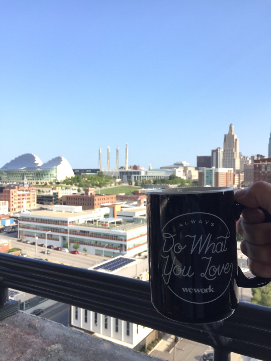 nolabelstour's tweet photo. Happy Friday! Now working from @WeWorkKC and had to share our morning coffee view with you.☀️☕️❤️ #tgif #kc https://t.co/hXmVbBDgw3
