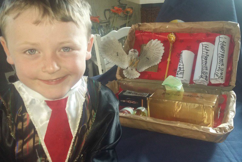 The winner of our #JunkToyChallenge is Flynn who created this amazing wizard's briefcase from recycled materials! Well done Flynn!