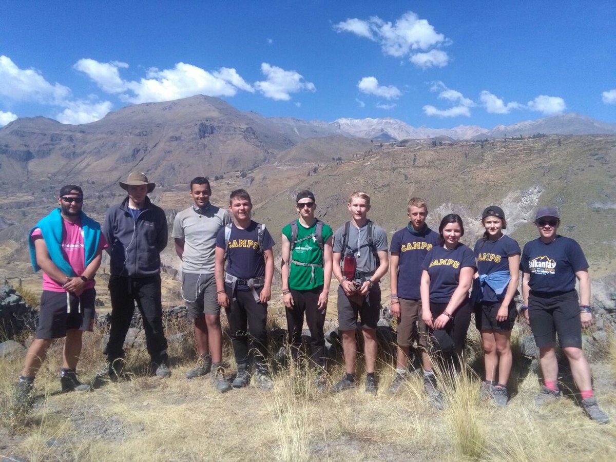 campperu's tweet photo. #TeamApu and #TeamCocoMama were yesterday trekking through the Colca Canyon!⛰️🌄🐦🕊️ #dosomethingamazing @CampsInt https://t.co/zr4P6jhXm0