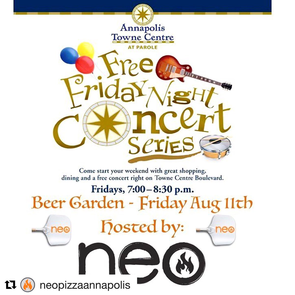 CrosswindsATC's tweet photo. Are you ready for a beautiful evening of live music, beer, drinks, and a good time!? #Crosswinds #bozzutoliving #annapolistownecentre https://t.co/6f326OOZ46