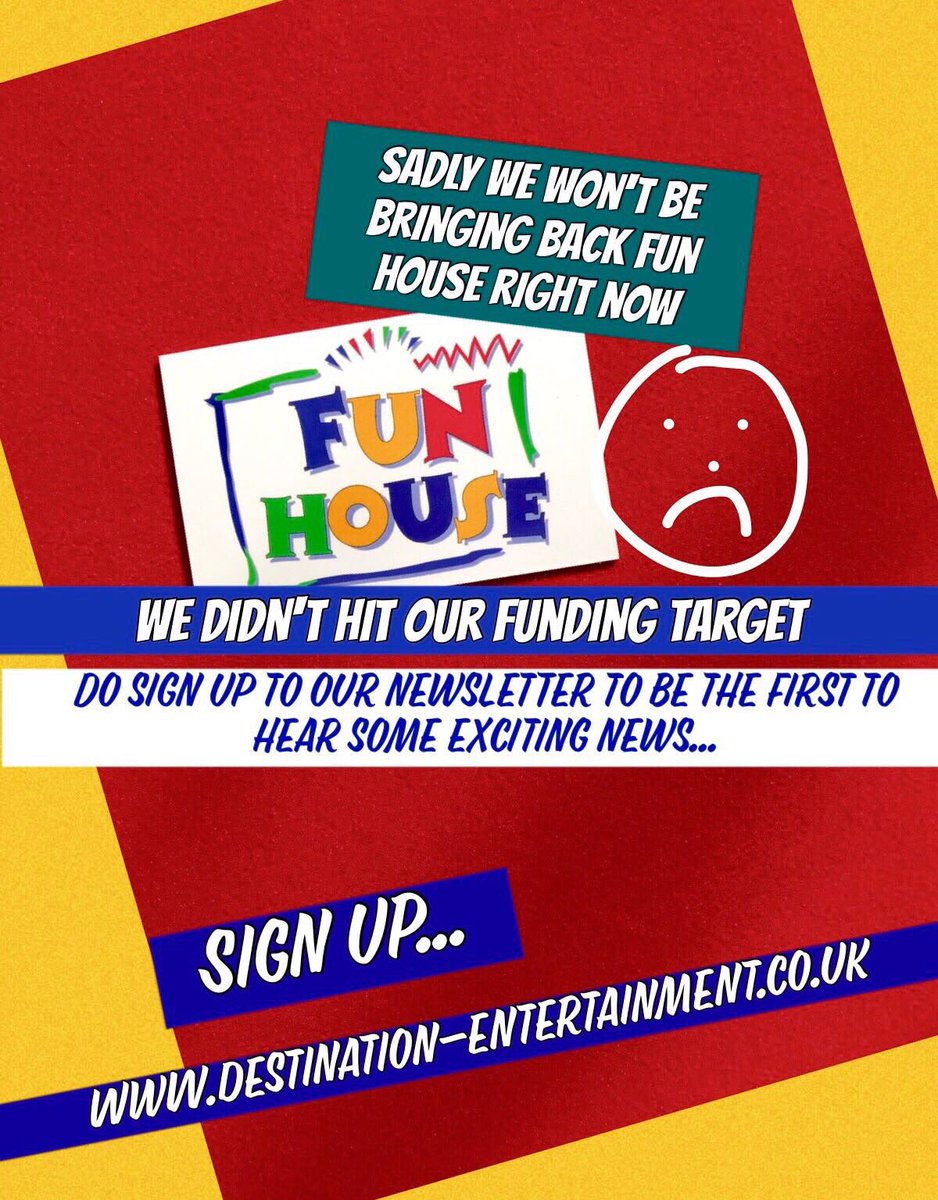 bbfunhouse's tweet photo. Our campaign is almost done.
We didn't reach our goal but it's not over yet! Sign up 4 our newsletter (https://t.co/ev8cnaln8C) 2 learn more https://t.co/pMVlQVlx9K