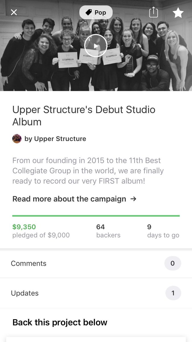 UpperStructure's tweet photo. We are shooketh, pt. 2 WE ARE FUNDED!!!! Can we make it to 10k? https://t.co/bWQOGDaU4i