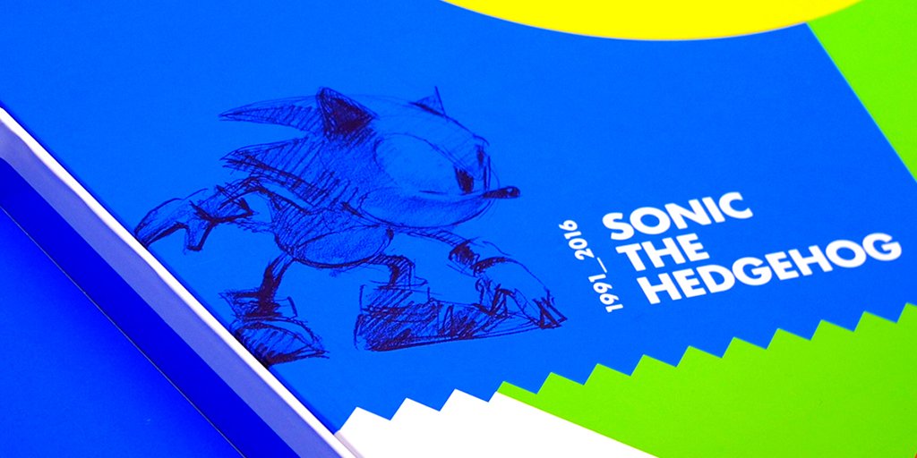 SEGA's tweet photo. Official #Sonic the Hedgehog 25th Anniversary art book by Cook &amp; Becker is out now! Includes never before seen art! https://t.co/XPsqUrAOh2 https://t.co/TatIIbF13g