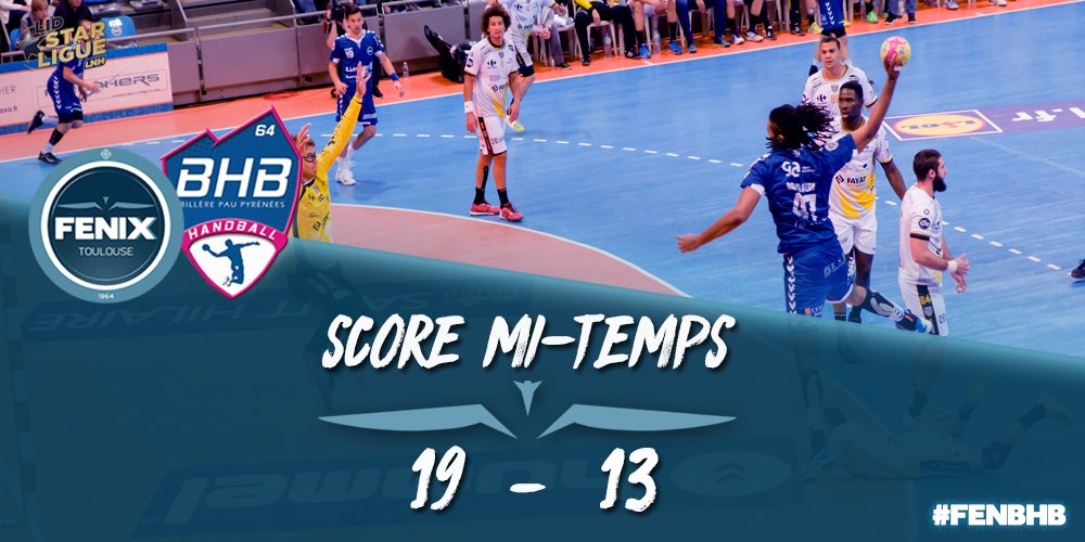 FENIX_HB's tweet photo. C'est @ferransole14 qui clôture ce premier acte avec une frappe lourde des 9 mètres (19-13)
#FENBHB https://t.co/ep4wXF09eQ