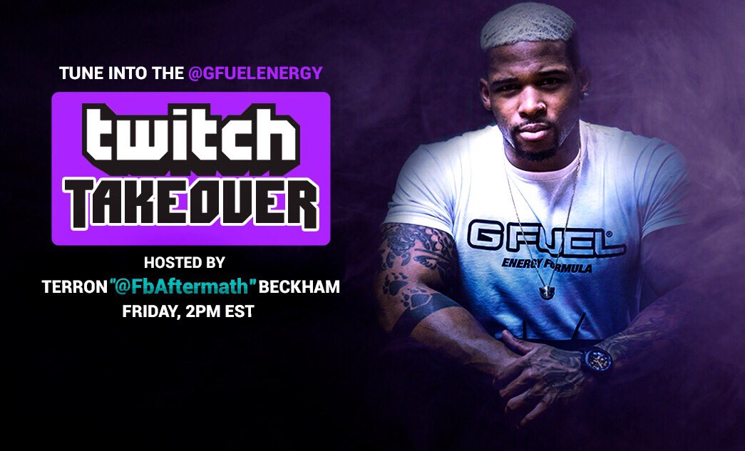 GFuelEnergy's tweet photo. Beginning at 2pm est, @FbAftermath will be manning our #GFUELTwitch Stream! Beast Mode engaged!

https://t.co/OWuxtTVMBV 🎮 https://t.co/ts7Z6lbuWL