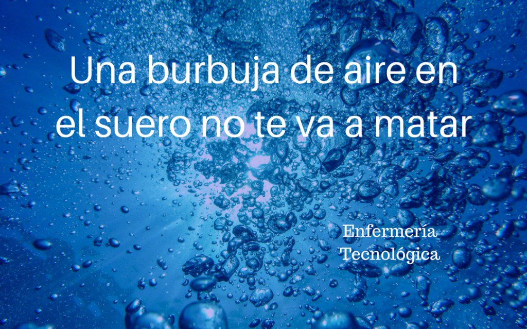 PauMatalap's tweet photo. Una burbuja de aire en el suero no te va a dar una embolia gaseosa ni te va a matar. https://t.co/AXNWPq7OaJ https://t.co/s3RGFyQ3FG