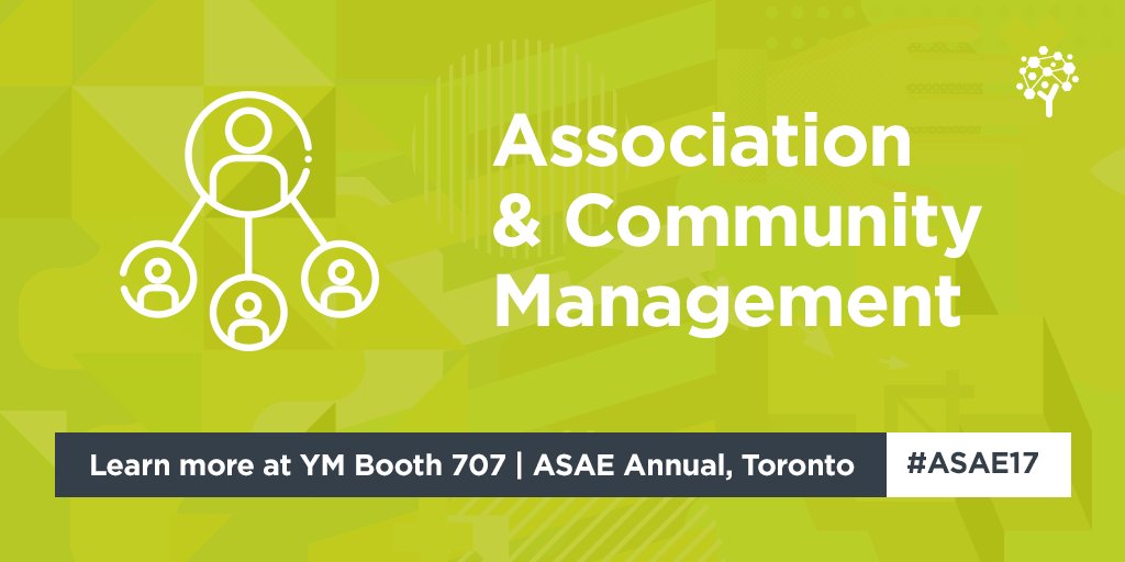 yourmembership's tweet photo. The best #AMS for your #association + your #members. Book an appt. w/ @yourmembership @ #ASAE17 https://t.co/VkPCl2pV3j #Booth707 https://t.co/2Q5FcgFQ7r