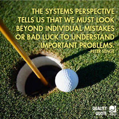 Today's Quality Quote: Peter Senge: still relevant &amp; cited by contemporary quality authors published by ASQ. 
en.wikipedia.org/wiki/Peter_Sen…