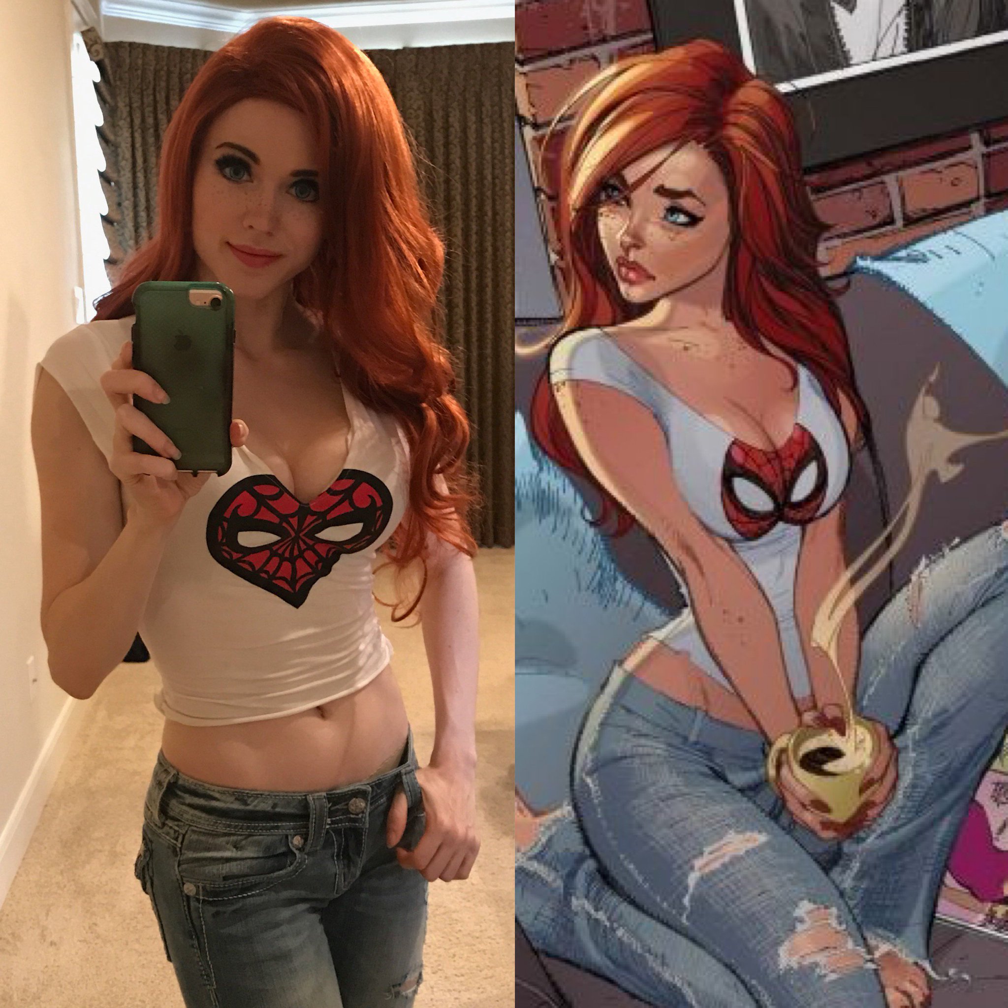 Amouranth na Twitter.