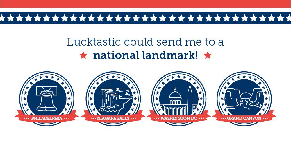 Lucktastic could send me to a national landmark! lucktastic.com/twShareFunnel