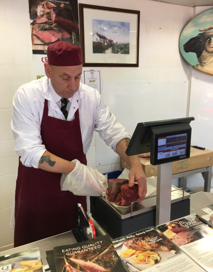 Collecting tomorrow nights #local steak <a href="/BradwellButcher/">Bradwell Butchery</a> #BLNChallenge