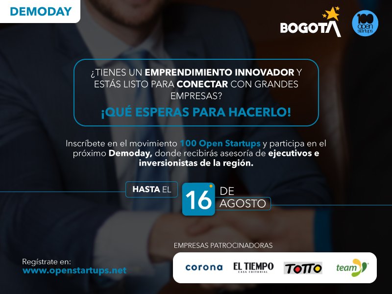 InnpulsaCol's tweet image. Grandes empresas y startups están co-creando el futuro en la plataforma #100OpenStartups. Únete y descubre más: bit.ly/2fyjmxz
